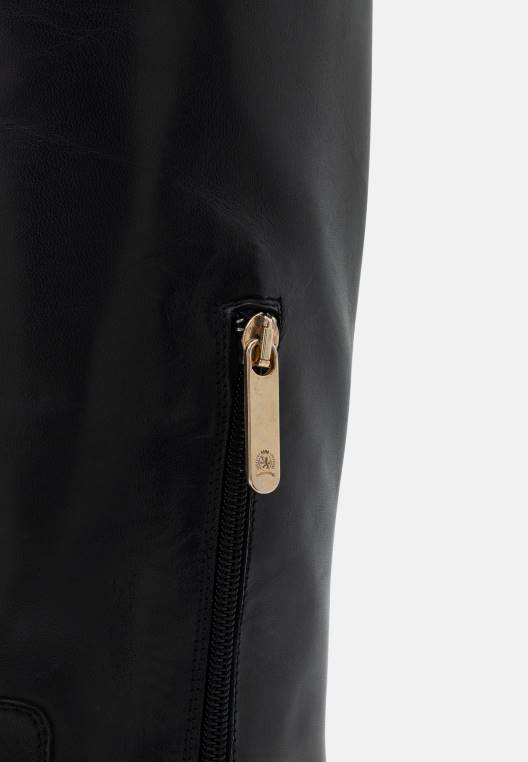 טוויסט מגפיים ארוכות שטוחות NX204090 שָׁחוֹר Tommy Hilfiger