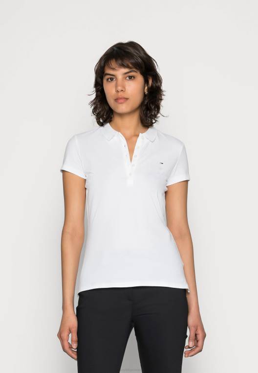 חולצת פולו עם שרוולים קצרים NX204094 לבן קלאסי Tommy Hilfiger