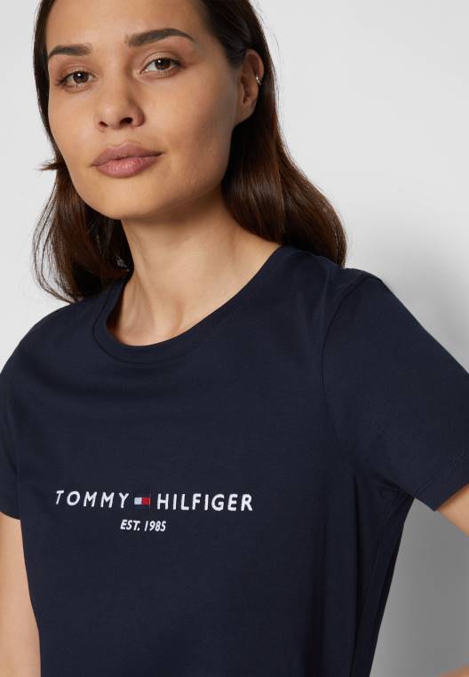 חולצת טריקו בהדפס מורשת NX204099 ימי Tommy Hilfiger