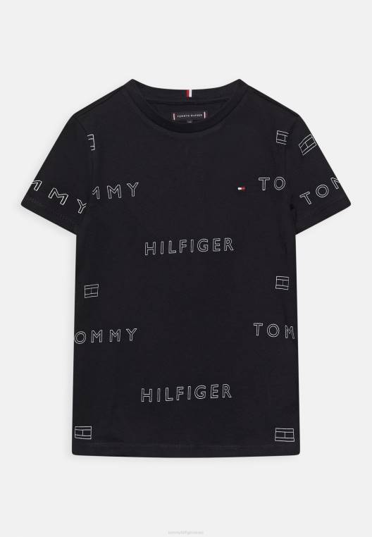 חולצת טי חוזרת עם הדפס לוגו NX204127 שמיים מדבריים Tommy Hilfiger