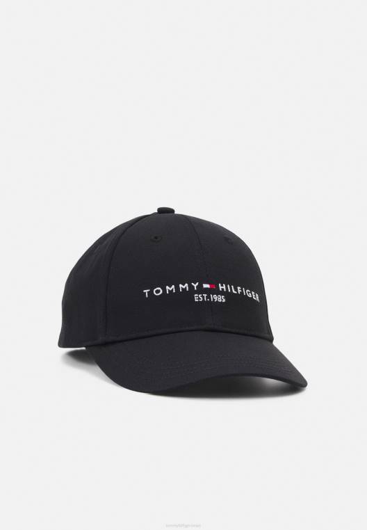 כובע ילדים מבוסס לשני המינים NX204153 שָׁחוֹר Tommy Hilfiger