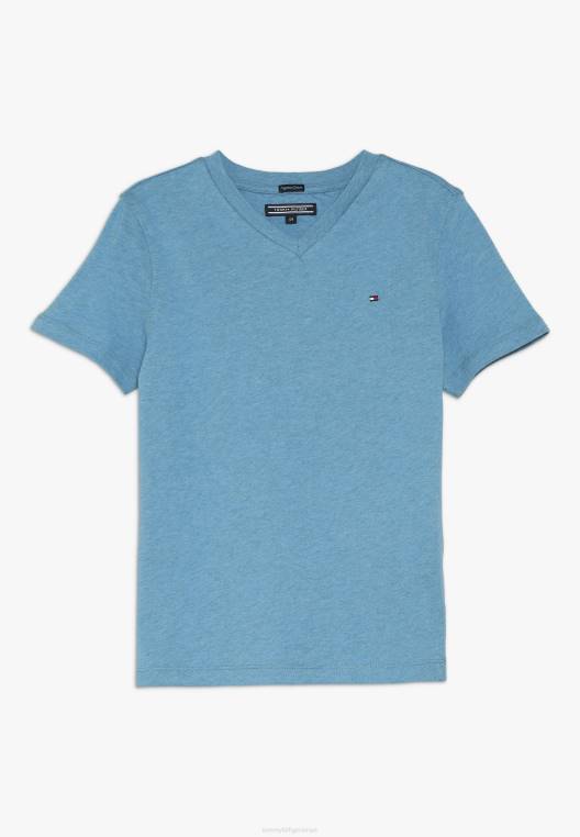 חולצת טריקו בסיסית לבנים NX204175 royalblau Tommy Hilfiger