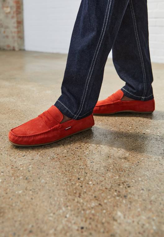 מוקסינים קלאסיים פרוטה לופר NX204199 אדום צינבר Tommy Hilfiger