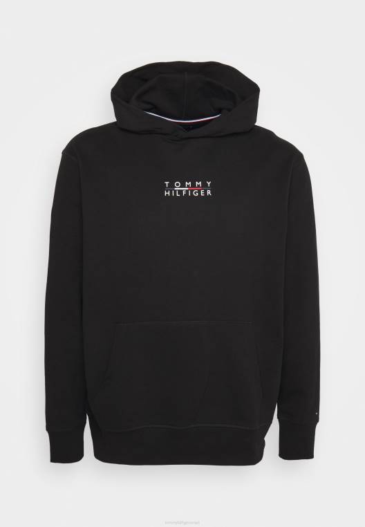 סווטשירט קפוצ'ון לוגו מרובע NX204229 שָׁחוֹר Tommy Hilfiger