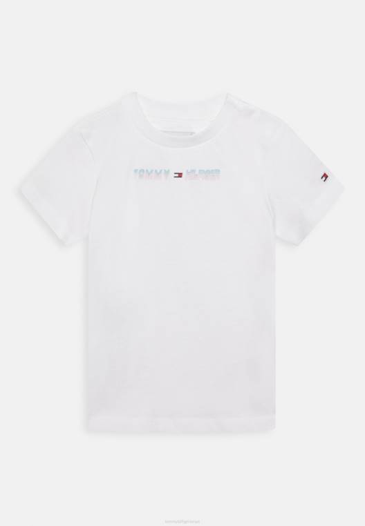 חולצה בהדפס טי יוניסקס NX204289 לבן Tommy Hilfiger