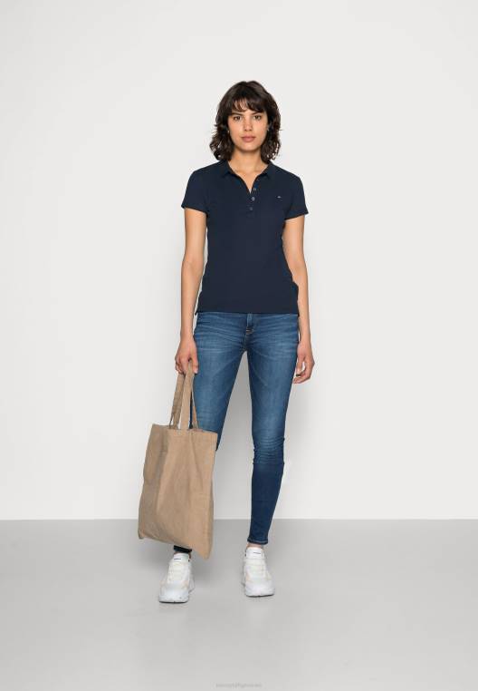 חולצת פולו עם שרוולים קצרים NX204294 חצות Tommy Hilfiger