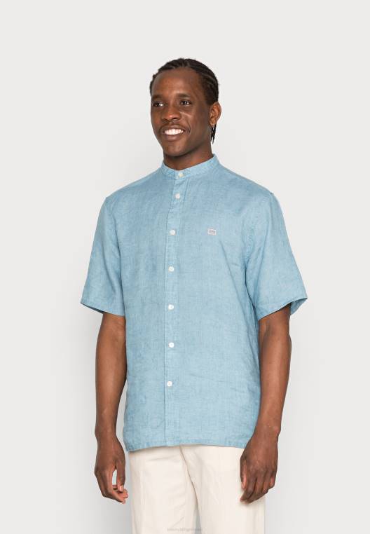 חולצת מנדרינה מוצקה לי NX204317 כחול גבוה Tommy Hilfiger