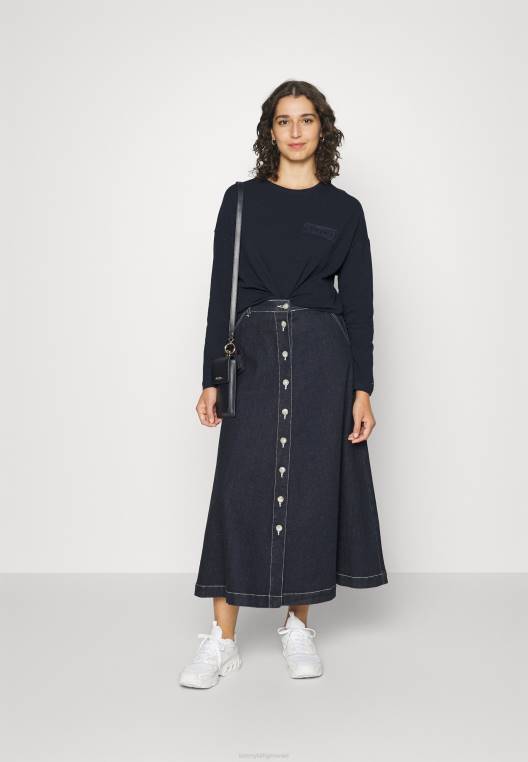 חלק עליון עם שרוולים ארוכים NX204324 שמיים מדבריים Tommy Hilfiger