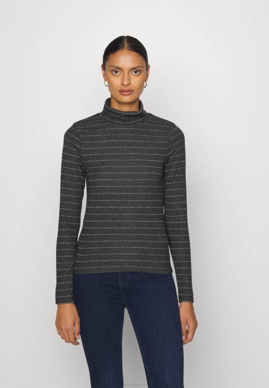 חלק עליון רזה עם שרוולים ארוכים NX204353 בייסבול מתכתי/אפור Tommy Hilfiger