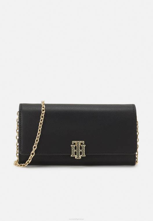 ארנק מתאר דש על פני תיק הגוף NX204362 שָׁחוֹר Tommy Hilfiger