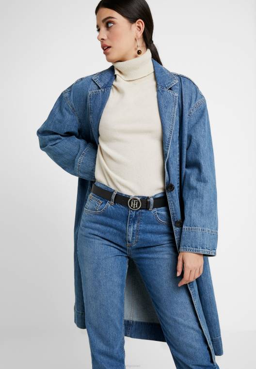 חגורת אבזם עגולה NX204364 שָׁחוֹר Tommy Hilfiger