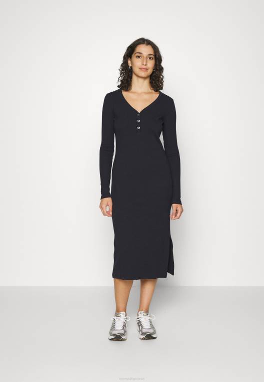 שמלת יום שמלת מידי NX204366 שמיים מדבריים Tommy Hilfiger