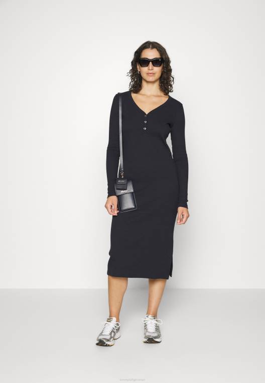 שמלת יום שמלת מידי NX204366 שמיים מדבריים Tommy Hilfiger