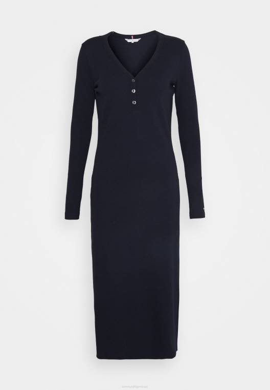 שמלת יום שמלת מידי NX204366 שמיים מדבריים Tommy Hilfiger