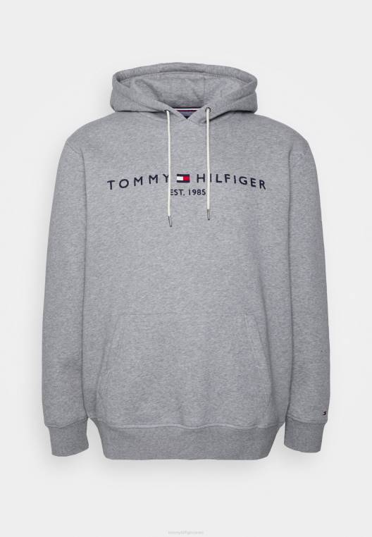 קפוצ'ון לוגו NX204373 אברש אפור בהיר Tommy Hilfiger