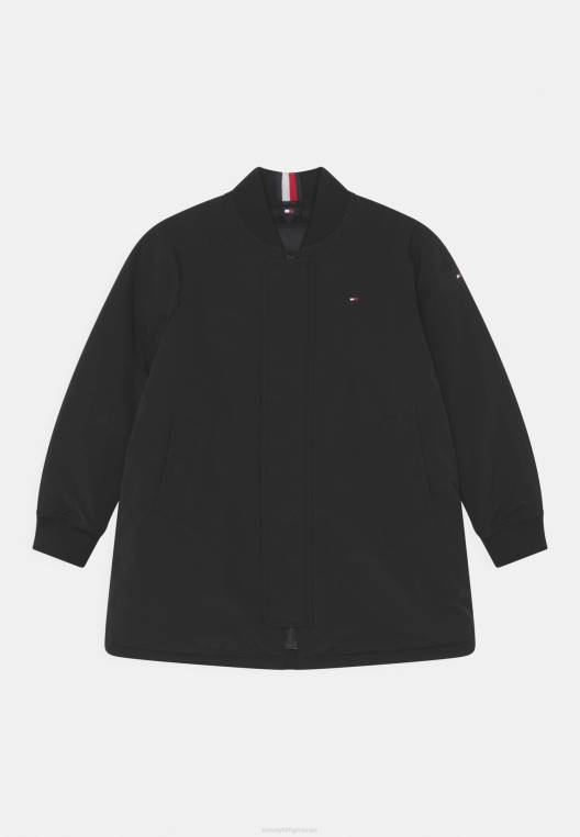 מעיל חורף טיסה מרופד NX204381 שָׁחוֹר Tommy Hilfiger