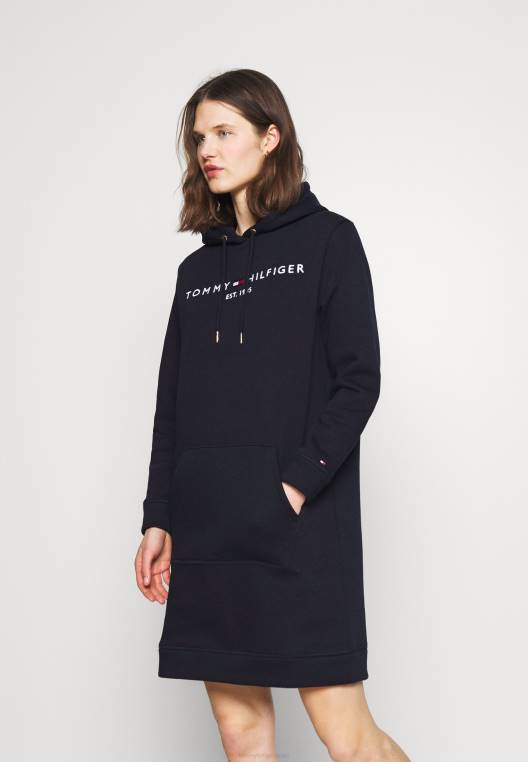 שמלת יום רגילה NX204401 כְּחוֹל Tommy Hilfiger