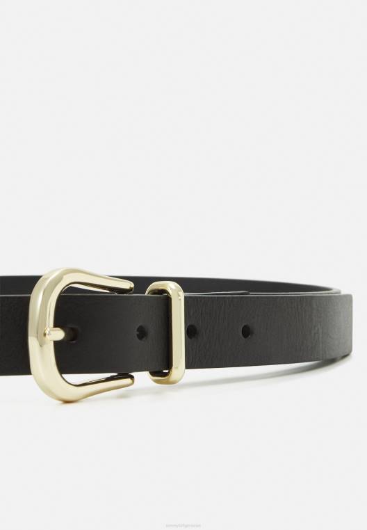 חגורת מונוגרמה סתמית שיקית NX204428 שָׁחוֹר Tommy Hilfiger