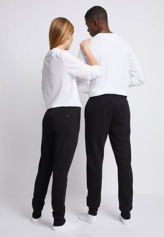 מכנסי טרנינג עם לוגו תחתונים של אימונית NX204434 שָׁחוֹר Tommy Hilfiger