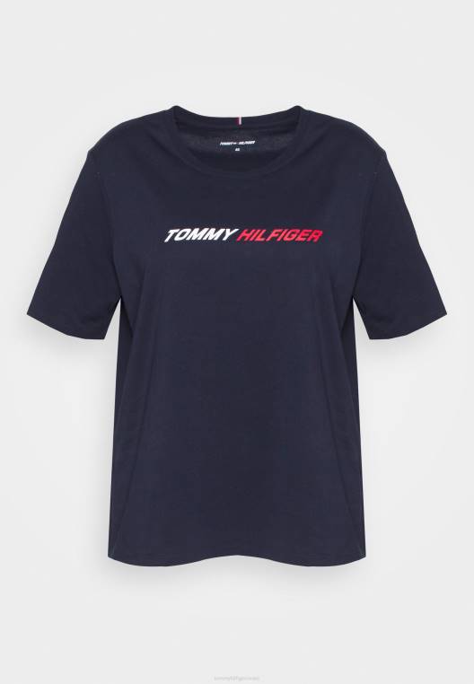 חולצת טריקו גרפית בהדפס טי NX204437 שמיים מדבריים Tommy Hilfiger