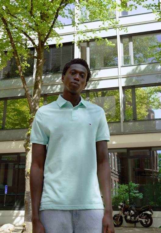 חולצת פולו רגילה NX204469 ירקן כפור Tommy Hilfiger