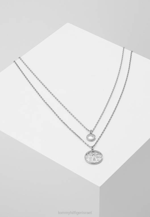 שרשרת ליבה מזדמנת NX204470 בצבע כסף Tommy Hilfiger