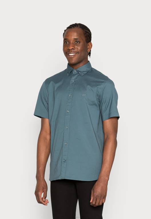 חולצת פופלין רכה טבעית NX204474 כספית ימית Tommy Hilfiger