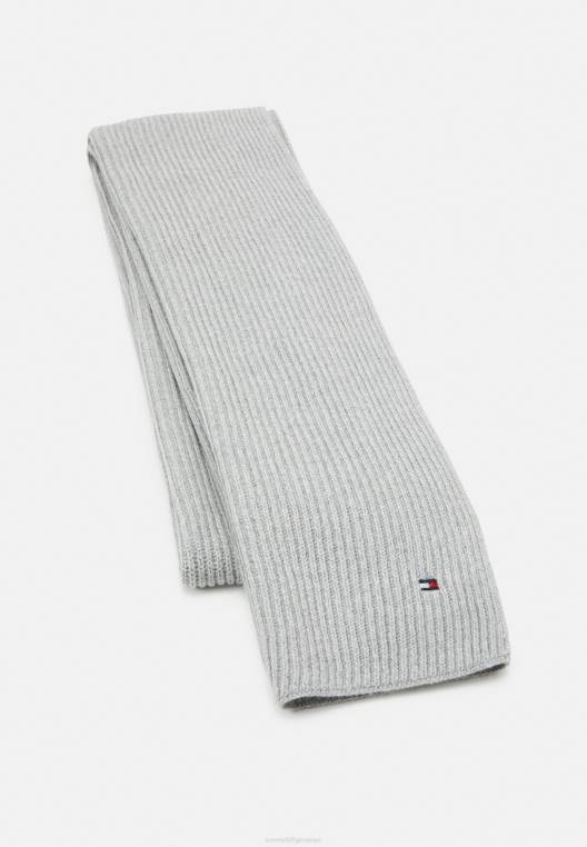 צעיף צעיף דגל חיוני NX204491 אברש אפור בהיר Tommy Hilfiger