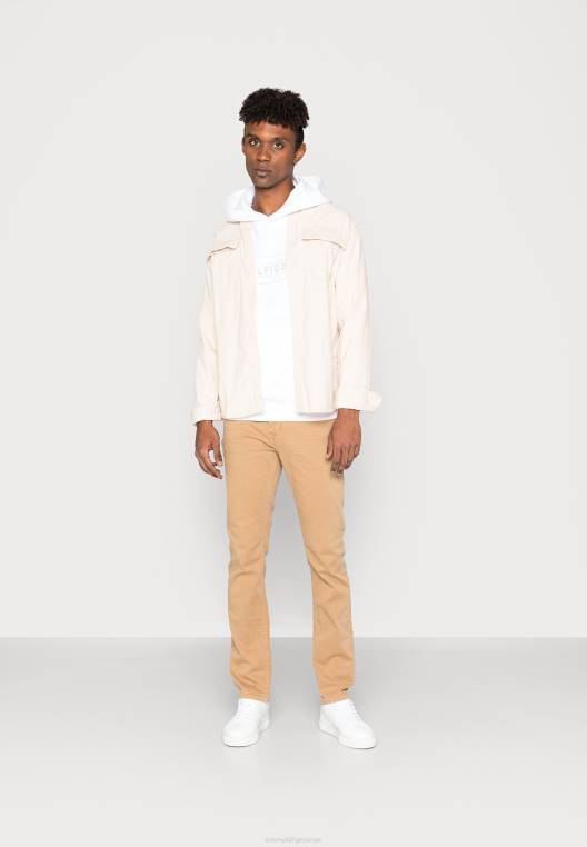 סווטשירט קפוצ'ון עם רוכסן דגל ליניארי NX204495 לבן Tommy Hilfiger