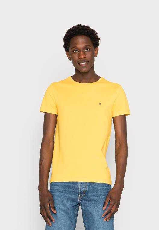 חולצת טריקו בסיסית NX204503 צהוב חם Tommy Hilfiger