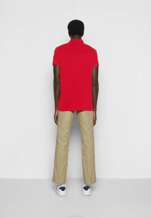 חולצת פולו רגילה עם כיס NX204535 אדום ראשוני Tommy Hilfiger