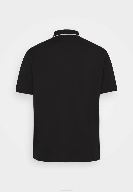 חולצת פולו רגילה בסיסית NX204548 שָׁחוֹר Tommy Hilfiger