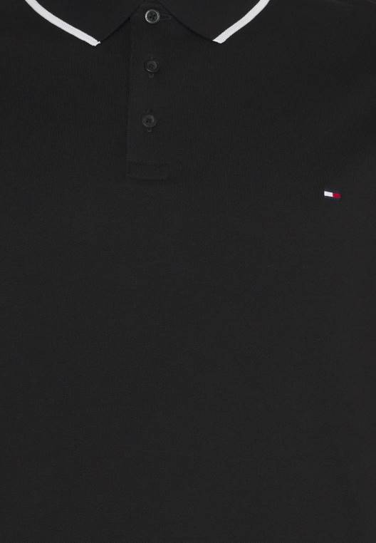 חולצת פולו רגילה בסיסית NX204548 שָׁחוֹר Tommy Hilfiger