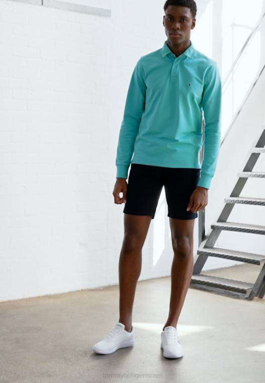 סווטשירט רוגבי NX204553 בריאנט ירוק Tommy Hilfiger