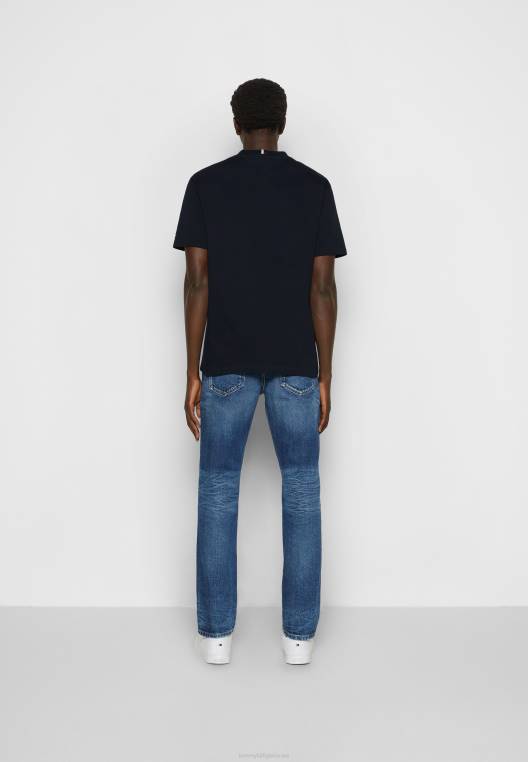 חולצת טריקו בהדפס קשת קז'ואל NX204576 שמיים מדבריים Tommy Hilfiger