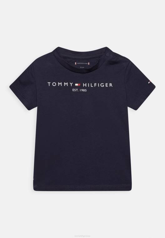 טי שירט בסיסית חיונית NX204577 צי הדמדומים Tommy Hilfiger