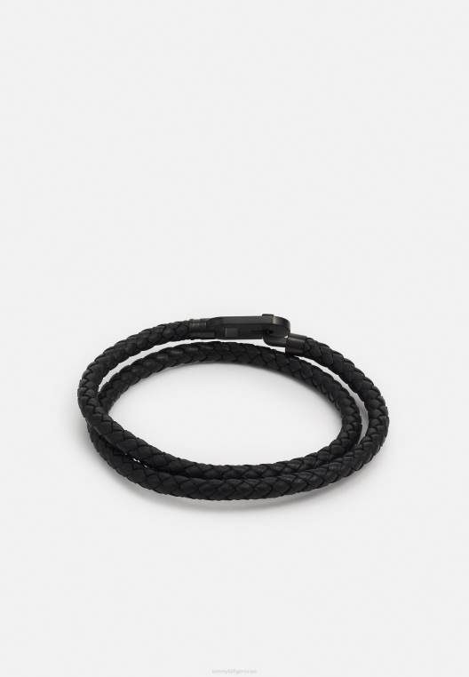 צמיד משפחתי מינימליסטי NX204607 הכל שחור Tommy Hilfiger