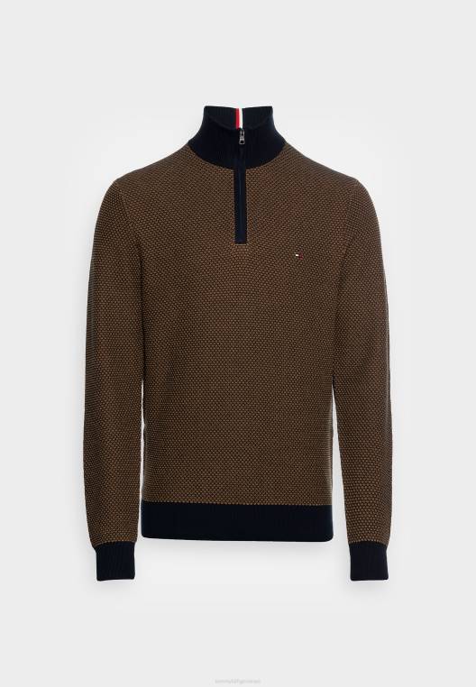 מגשר מדמה עם רוכסן NX204615 שמיים מדבריים/חאקי מדברי Tommy Hilfiger