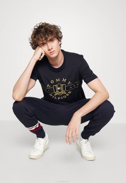 חולצת טריקו עם הדפס טי אייקון NX204616 שמיים מדבריים Tommy Hilfiger