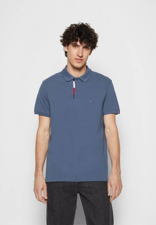 חולצת פולו רגילה עם כיס NX204628 אִינדִיגוֹ Tommy Hilfiger