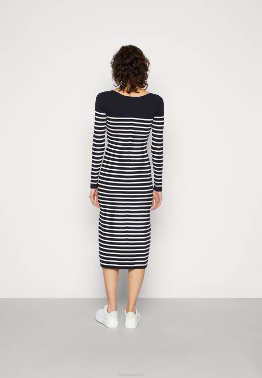 שמלת מגשר שמלת סקופ פסים NX204648 שמי אקרו/מדבר Tommy Hilfiger