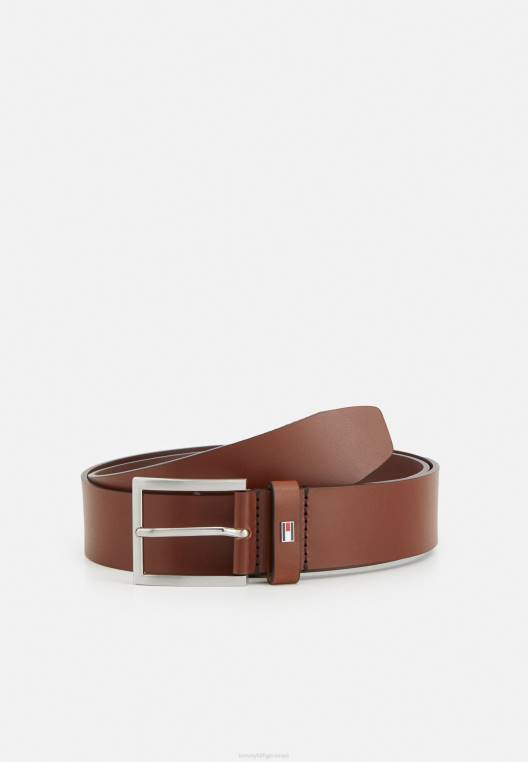 חגורת המפטון NX204714 שיזוף כהה Tommy Hilfiger