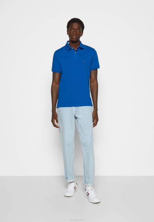 חולצת פולו רגילה NX204725 אי יווני כחול Tommy Hilfiger