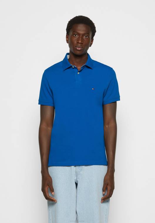 חולצת פולו רגילה NX204725 אי יווני כחול Tommy Hilfiger