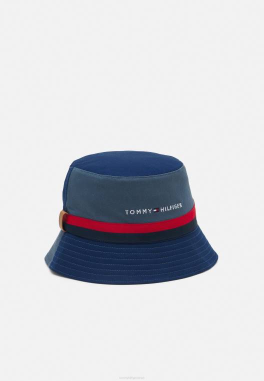 כובע יוניסקס של טייפ דלי NX204727 כחול פחם Tommy Hilfiger