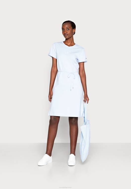 שמלת ג'רסי שמלה רגילה NX204742 כחול מבריז Tommy Hilfiger