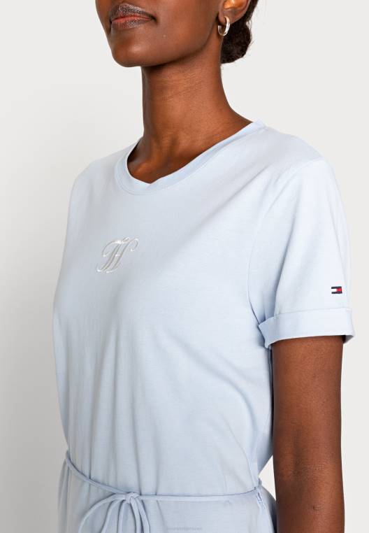 שמלת ג'רסי שמלה רגילה NX204742 כחול מבריז Tommy Hilfiger