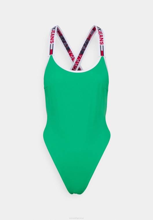 בגד ים ברזילאי גב תחתון NX204743 ירוק ראשוני Tommy Hilfiger