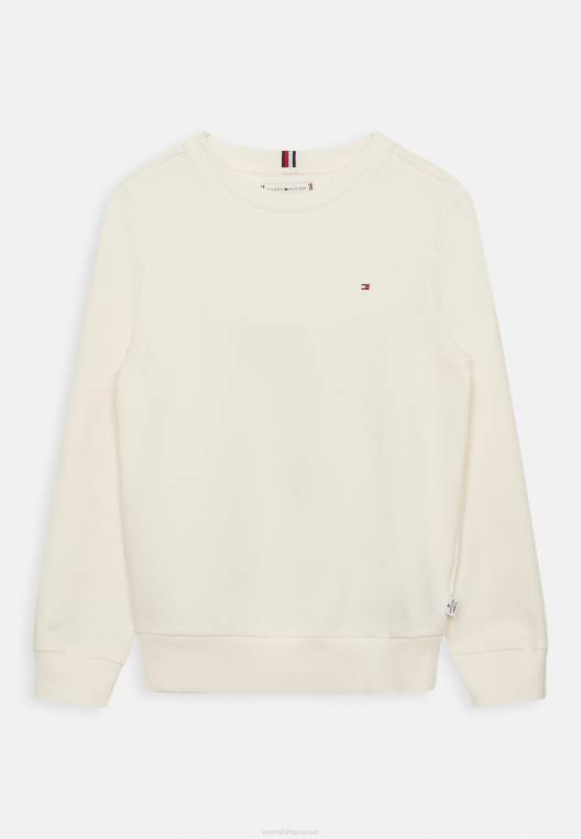 סווטשירט יוניסקס מוצק NX204744 לבן עתיק Tommy Hilfiger