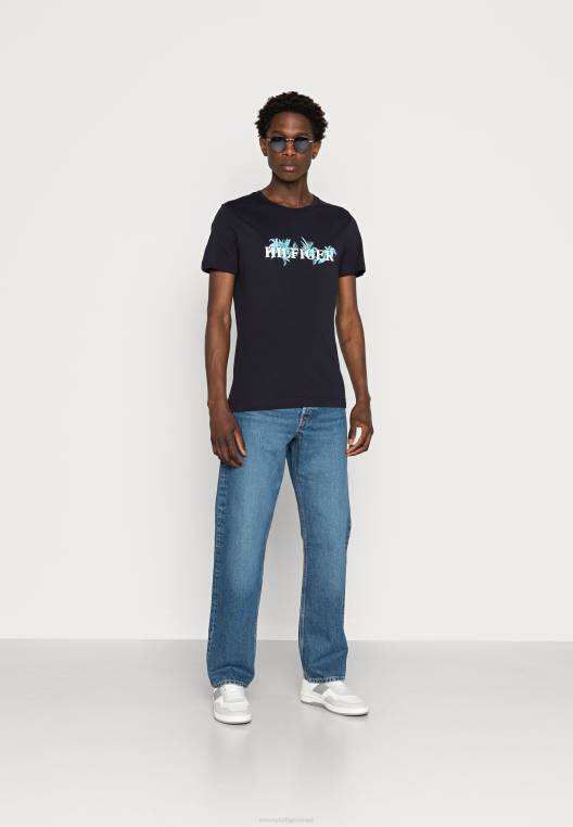 חולצת טריקו בהדפס כף היד NX204750 שמיים מדבריים Tommy Hilfiger